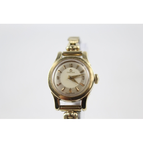 327 - OMEGA Ladies C.1930s Gold Tone WRISTWATCH Hand-wind WORKING