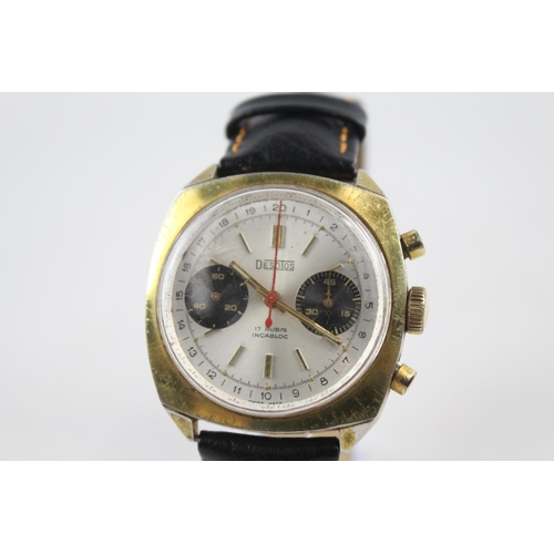 338 - DESOTOS Gents C.1970s Chronograph WRISTWATCH Hand-wind WORKING