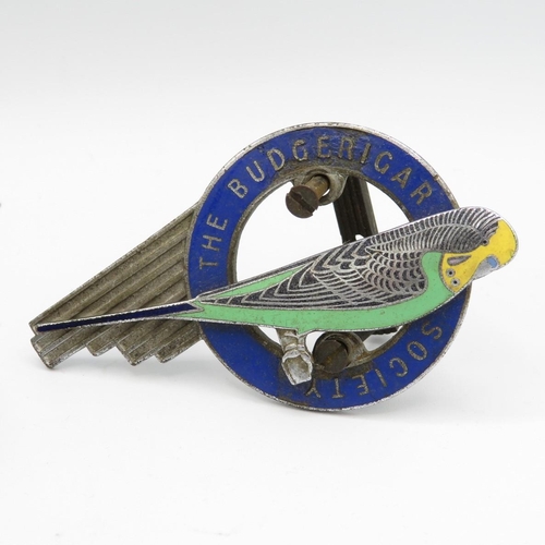 399 - Large Western India AA Bumper Badge and Bumper Badge for Budgerigar Society 80-120