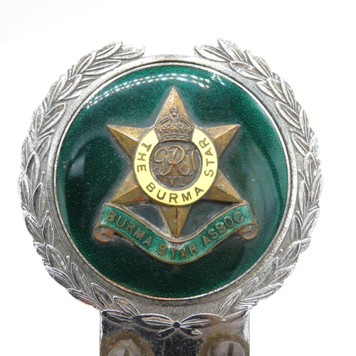 402 - Burma Star Association Car Bumper Badge