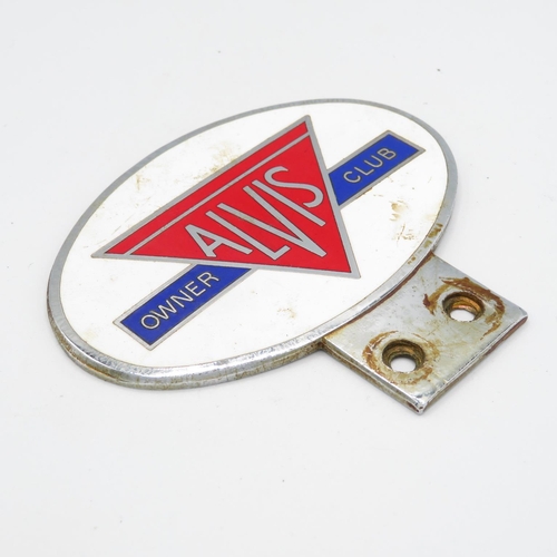 404 - Original Alvis Owner Club Bumper Badge