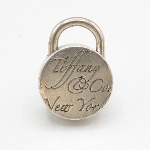 172 - Tiffany & Co sterling silver padlock pendant charm (9g)