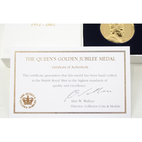 353 - Boxed ER.II Queens Golden Jubilee Medal with C.O.A