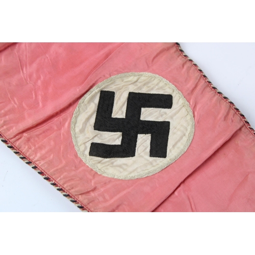 356 - WW2 Era German Double Sided Pennant 27inch Long