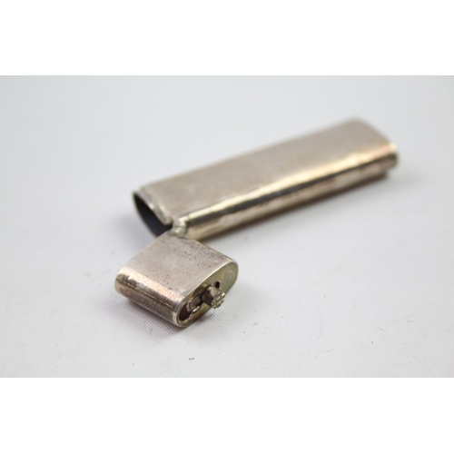 Vintage Stamped .925 Sterling Silver Pocket Toothpick Holder