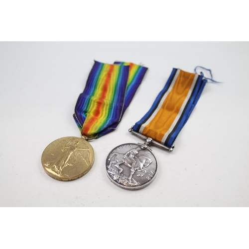 329 - WW1 Medal Pair & Original Ribbons