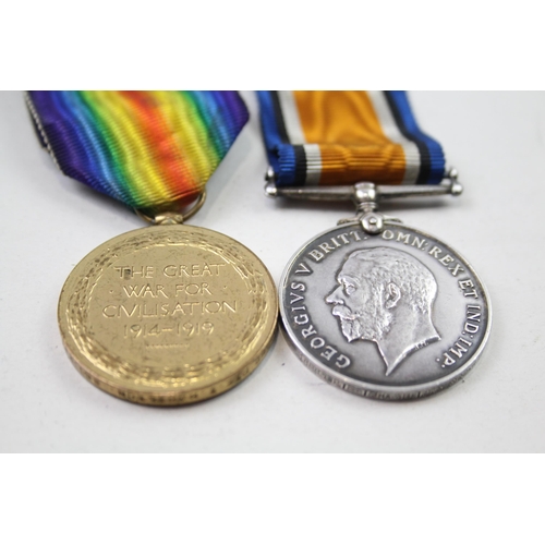 329 - WW1 Medal Pair & Original Ribbons