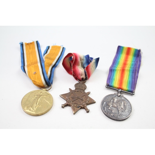 342 - WW1 1914 - 1915 Star Trio & Original Ribbons