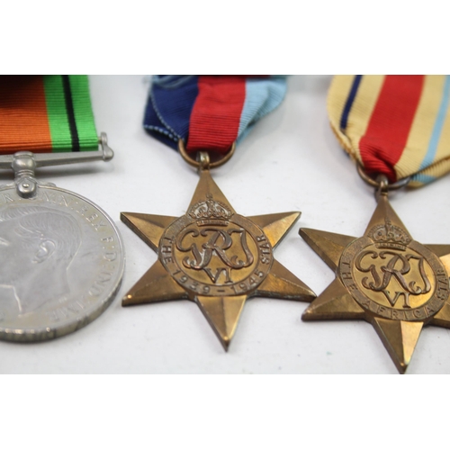 345 - WW2 Territorial Medal Group Inc Africa Star Etc