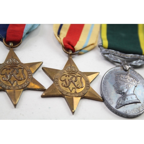 345 - WW2 Territorial Medal Group Inc Africa Star Etc