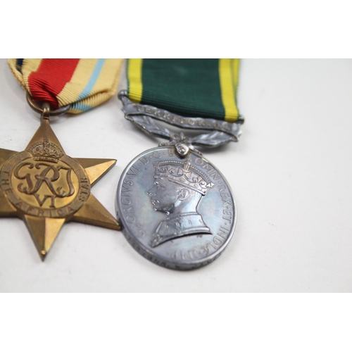 345 - WW2 Territorial Medal Group Inc Africa Star Etc