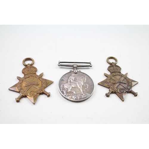 346 - 3 x WW1 Family Medals