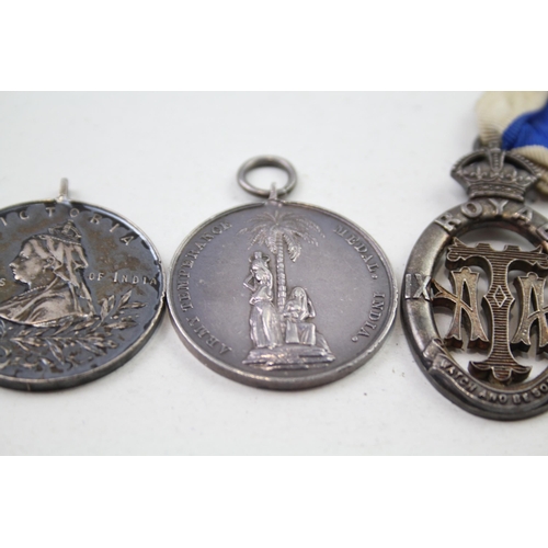 348 - 4 x Victorian .925 Sterling Silver Temperance Medals (80g)