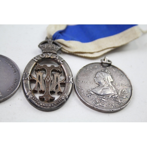 348 - 4 x Victorian .925 Sterling Silver Temperance Medals (80g)