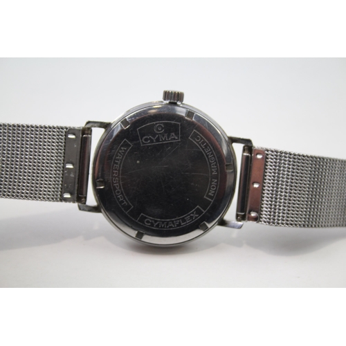 405 - CYMA WATERSPORT Gents Vintage Dress WRISTWATCH Hand-wind WORKING