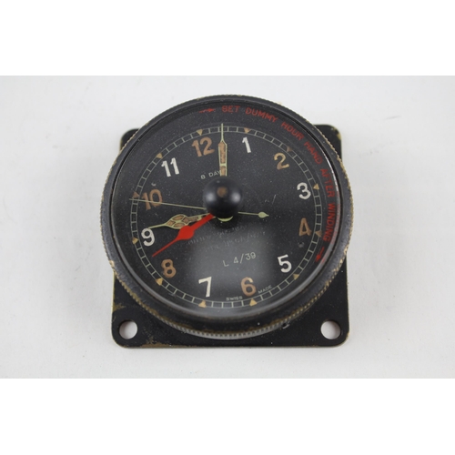 411 - S. SMITHS & SONS MKII 8 Day Air Ministry WWII Pilots COCKPIT CLOCK Hand-wind