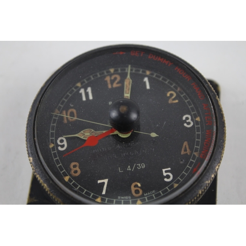 411 - S. SMITHS & SONS MKII 8 Day Air Ministry WWII Pilots COCKPIT CLOCK Hand-wind