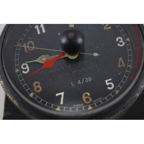 411 - S. SMITHS & SONS MKII 8 Day Air Ministry WWII Pilots COCKPIT CLOCK Hand-wind