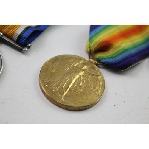 330 - WW1 Medal Pair & Original Ribbons & I.D. Tag