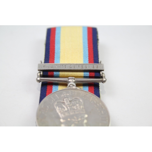 335 - ERII Gulf War Medal Named 24755391 PTE. A. Robin. Q O Highlands