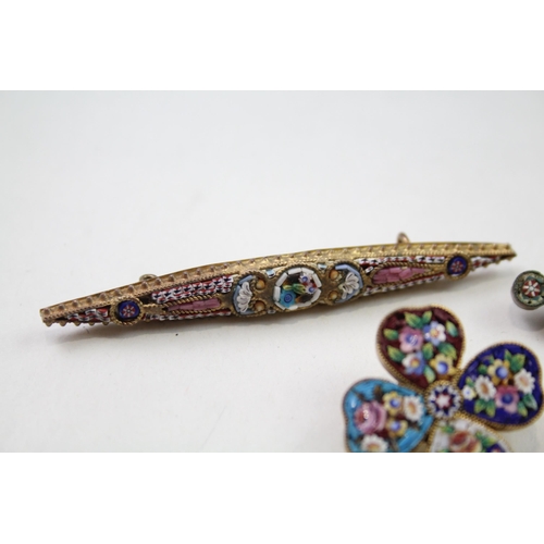 237 - Three antique micro mosaic brooches (16g)