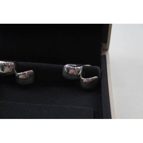 179 - Pair of silver cufflinks by Georg Jensen in original box (18g)