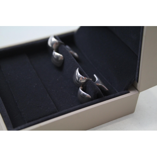 179 - Pair of silver cufflinks by Georg Jensen in original box (18g)