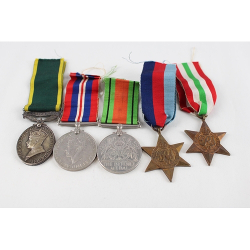 323 - WW.2 Territorial Medal Group Inc. Italy Star Etc Territorial Named 4610809 Pte.