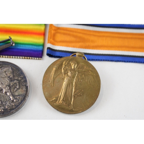 324 - Boxed WW.1 Officers Medal Pair & Ribbons Named. 2 Lieut J.M. Mac Munn