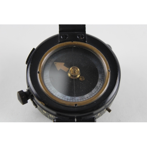 335 - WW.2 1939 Dated British Military Compass MKIX Maker Barker & Son London