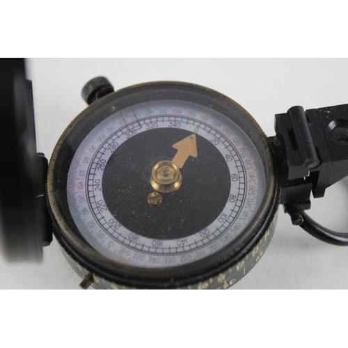 335 - WW.2 1939 Dated British Military Compass MKIX Maker Barker & Son London