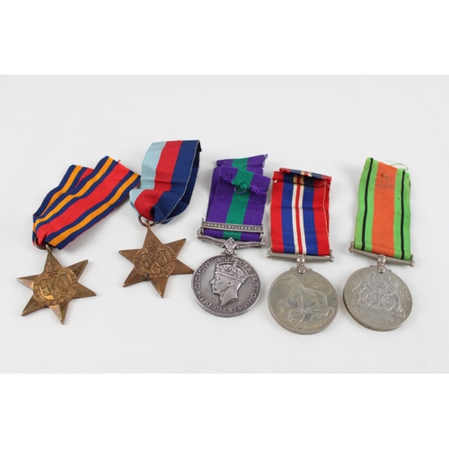 338 - WW.2 G.S.M Medal Group Inc. Burma Star Etc G.S.M Named. 19056492 CFN M. Bates