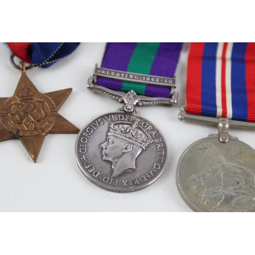 338 - WW.2 G.S.M Medal Group Inc. Burma Star Etc G.S.M Named. 19056492 CFN M. Bates