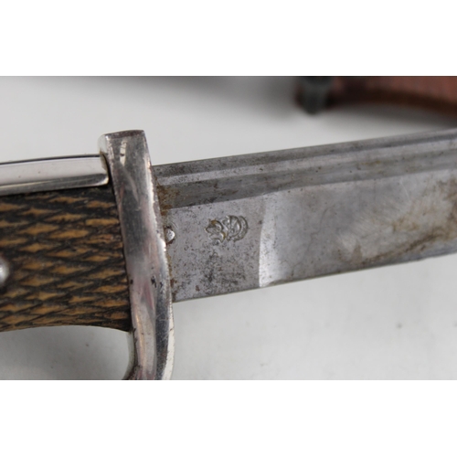 344 - German Bowie Knife With Knights Head Stamp (Possibly By Hugo koller)