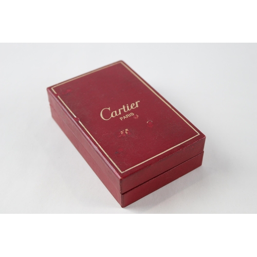 346 - CARTIER Silver Plated Cigarette Lighter In Original Box