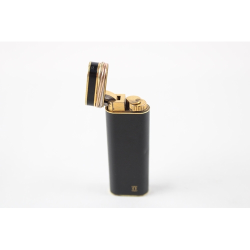 352 - CARTIER Black Lacquer & Gold Plated Cigarette Lighter - 97183P