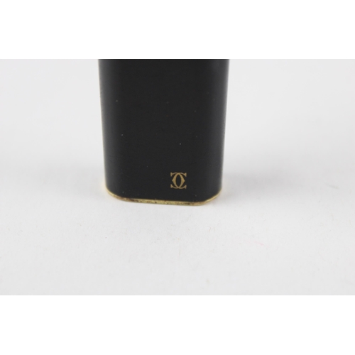 352 - CARTIER Black Lacquer & Gold Plated Cigarette Lighter - 97183P