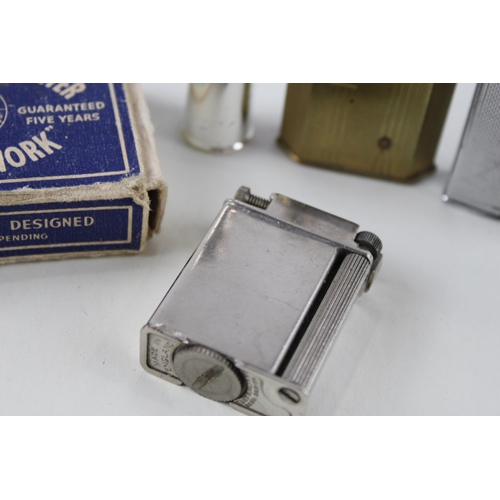 372 - 5 x Quality Vintage Lighters Inc 'THE ROLLS' Elstralite McMurdo & Parker Beacon