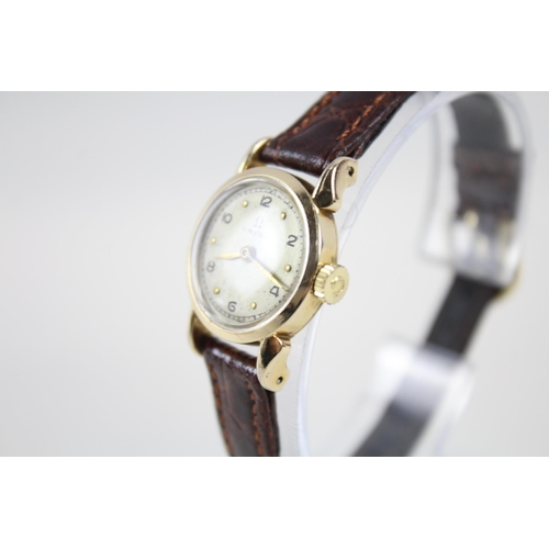 390 - OMEGA 9ct Gold Cased Ladies Vintage C.1930's WRISTWATCH Hand-wind WORKING