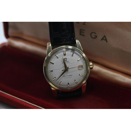 393 - OMEGA SEAMASTER CALENDAR Gents Vintage Gold Tone WRISTWATCH Automatic WORKING