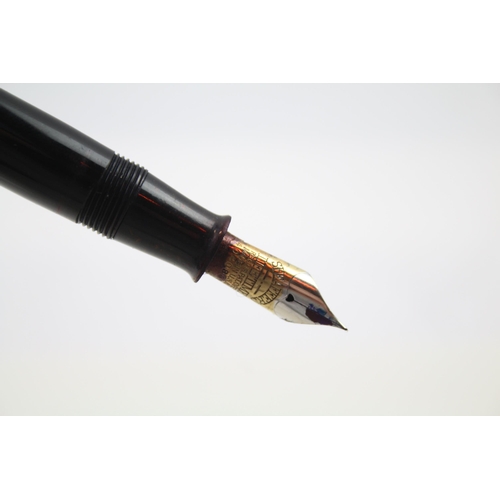 423 - Sheaffer Craftsman Lifetime Black Fountain Pen w/ 14ct Gold Nib WRITING