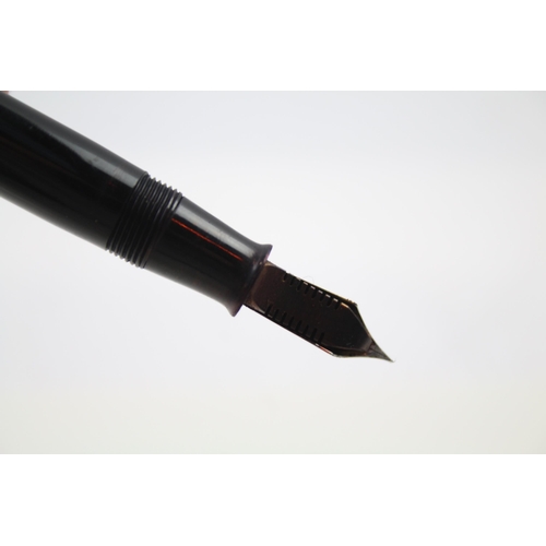 423 - Sheaffer Craftsman Lifetime Black Fountain Pen w/ 14ct Gold Nib WRITING