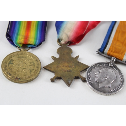 266 - WW.1 1914-15 Star Trio Named. M2-051024 Pte. P. Conley A.S.C