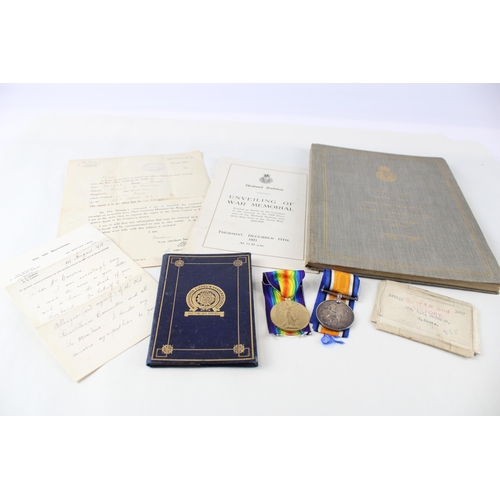 272 - WW1 Casualty Medal Group - Royal Scots - Midland Railway. All Relates To 325735