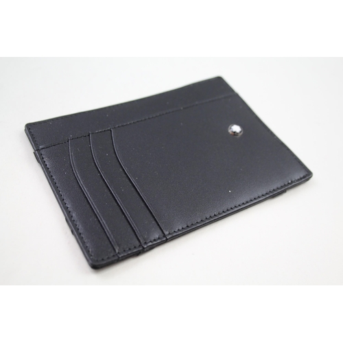 278 - Montblanc Gents Black Leather Pocket Notebook / Card Wallet In Original Box