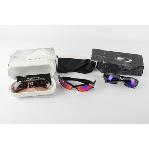 283 - Collection of Designer Oakley Sunglasses Inc Cases, Boxed  x 3