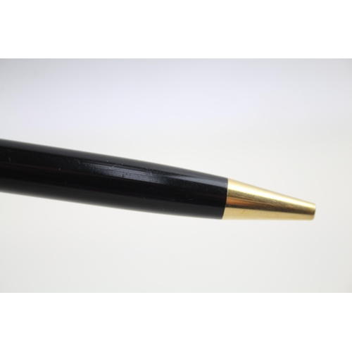 293 - Mont Blanc Ball Point Pen with NBC logo to the clasp and Mont Blacn plastic carry pounch