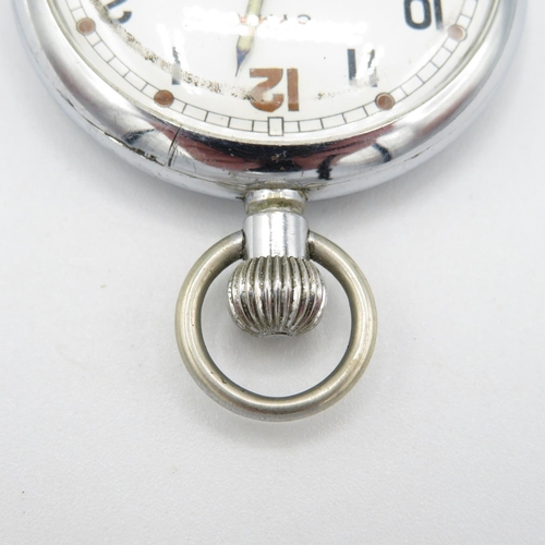 294 - CYMA G.S.T.P Miiitary Pocket Watch.  Runs but not time tested