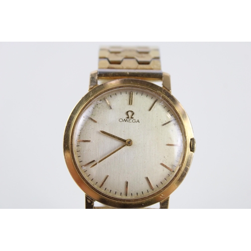 320 - OMEGA DISCO VOLANTE C1970's Gents Vintage Gold Tone WRISTWATCH Hand-wind WORKING