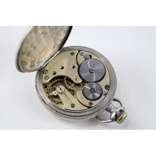 331 - OMEGA Gents Vintage Enamel Dial Pocket Watch Hand-wind WORKING